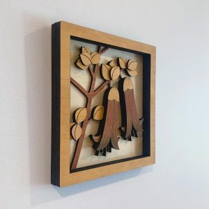 פרחוני רב-שכבתי - תמונת שכבות בחיתוך לייזר