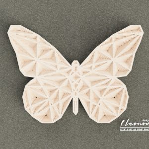 פרפר רב-שכבתי - תמונת שכבות בחיתוך לייזר