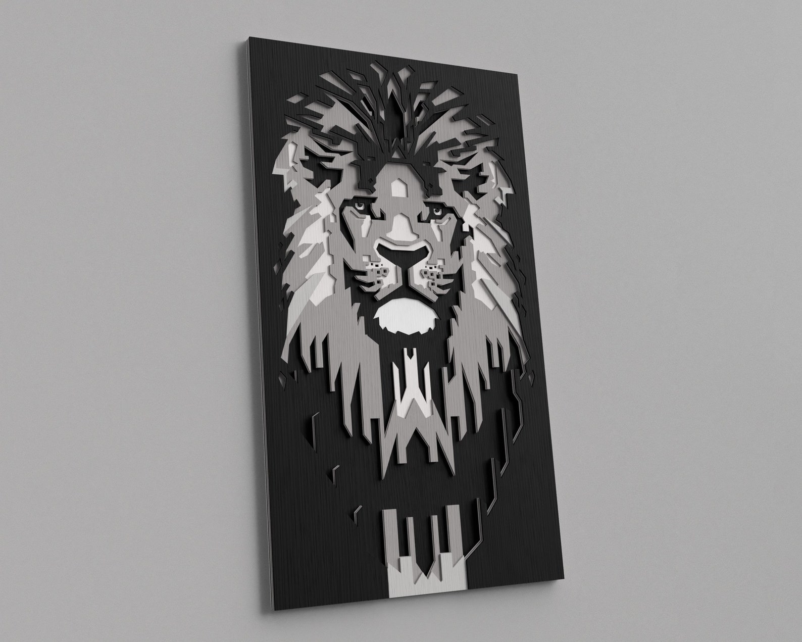 קיר אריה תלת מימדי – תמונה 4