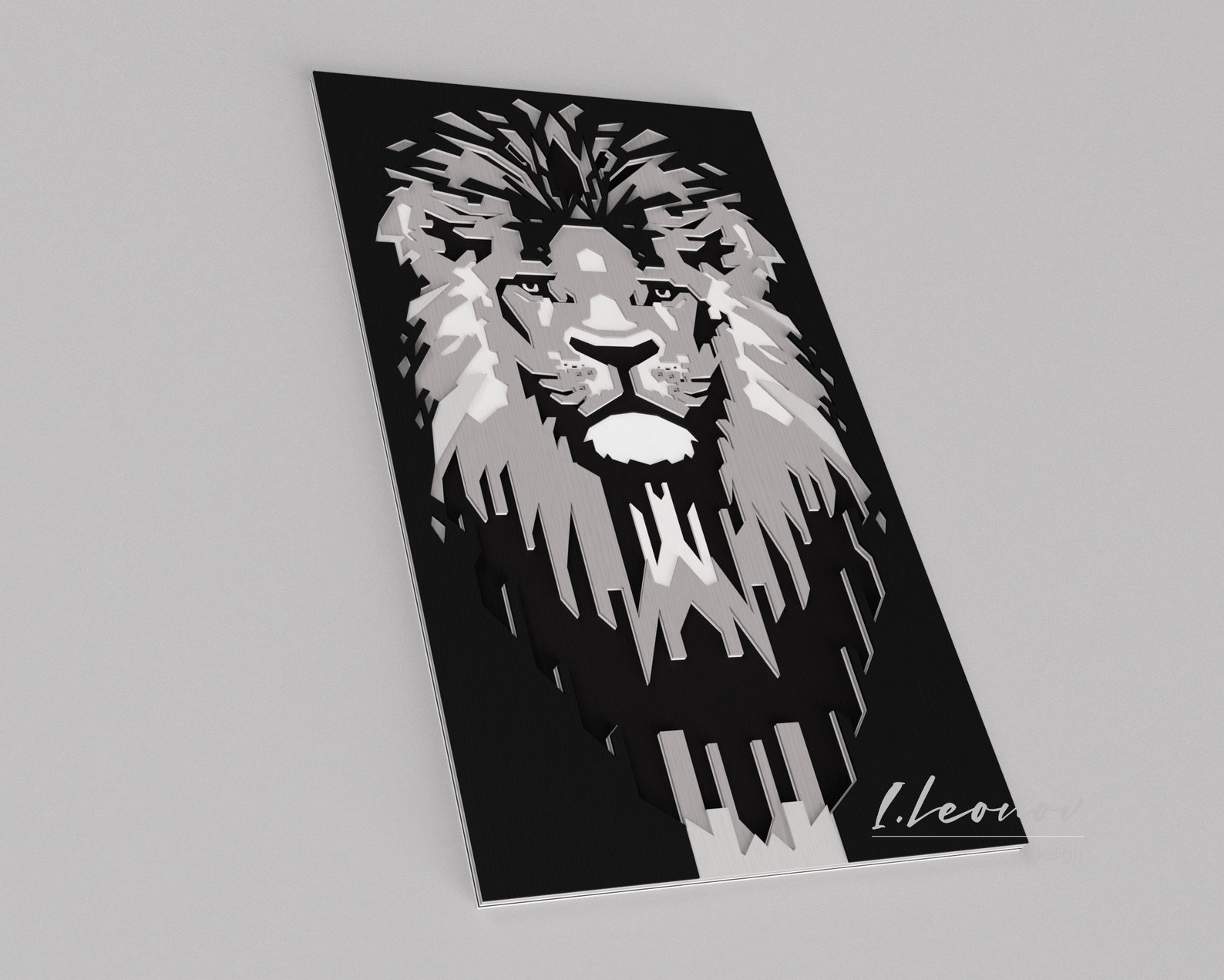 קיר אריה תלת מימדי – תמונה 5