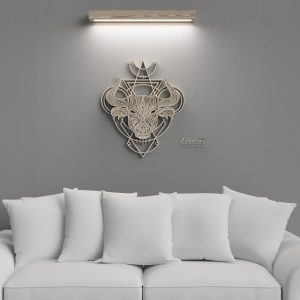 קישוט קיר טורוס רב-שכבתי - תמונת שכבות בחיתוך לייזר