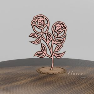 קישוטי שולחן לבית - תמונת שכבות בחיתוך לייזר