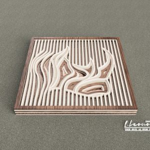 שכבות יצירה - תמונת שכבות בחיתוך לייזר