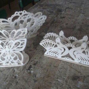 קישוט ציפורי פאזל תלת מימד - בחיתוך לייזר