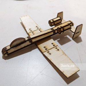 פאזל תלת מימד של מטוס A10 - בחיתוך לייזר