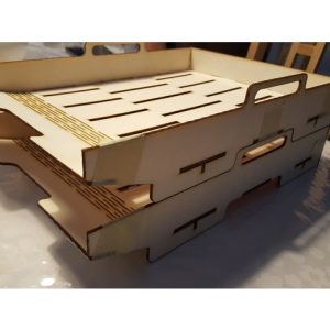 Lade A4 (מגשים הניתנים לערום) - בחיתוך לייזר