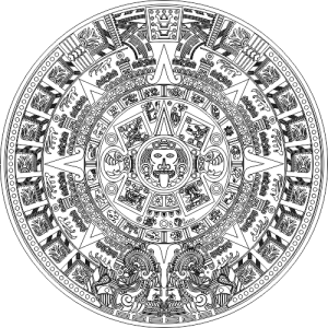 לוח השנה האצטקי - בחיתוך לייזר