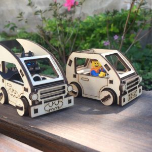 מכונית חכמה של באטמן - בחיתוך לייזר