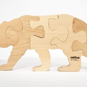 תכניות חיתוך בלייזר CNC פאזל מעץ דוב - בחיתוך לייזר