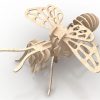 פאזל עץ 3D של Bee Insect - בחיתוך לייזר