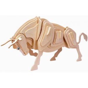 פאזל עץ תלת מימד בול - בחיתוך לייזר