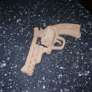 בולדוג אקדח דגם שטוח - בחיתוך לייזר