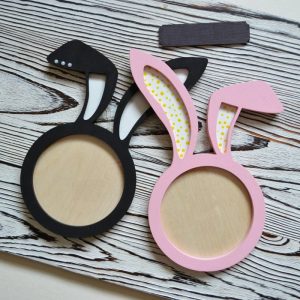 מסגרת תמונה של ארנב - בחיתוך לייזר