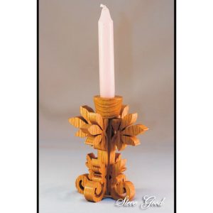 מחזיק נר גלילה מסור תכניות - בחיתוך לייזר