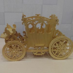 מחזיק ממתקים לכרכרה - בחיתוך לייזר