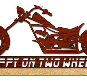 Chopper אופנוע גלילה דפוס מסור PDF קובץ - בחיתוך לייזר