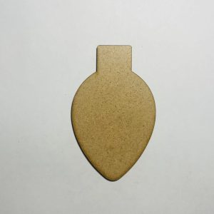 נורה לחג המולד מגזרת עץ מלאכה לא גמורה - בחיתוך לייזר