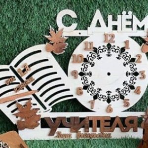 תבנית שעון - בחיתוך לייזר