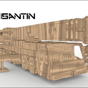 פאזל תלת מימד מנוף - בחיתוך לייזר