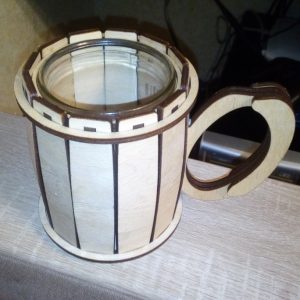 מחזיק כוסות - בחיתוך לייזר