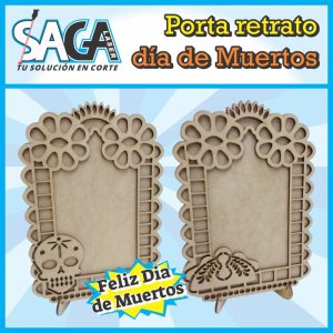 מחזיק דיוקן יום המת - בחיתוך לייזר