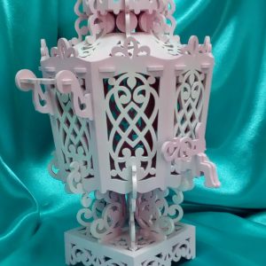 דקורטיבי מעץ רוסי סמובר - בחיתוך לייזר