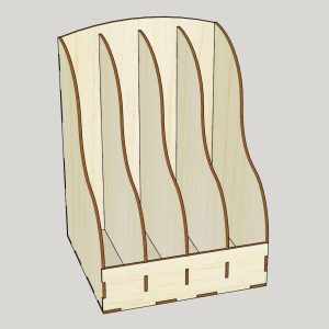 מגש מסמכים עומד - בחיתוך לייזר