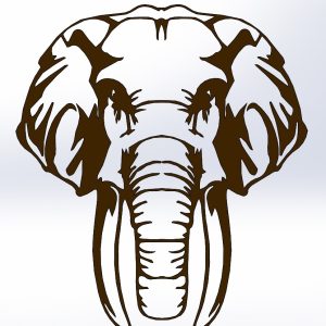 לחרוט דקור פיל - בחיתוך לייזר