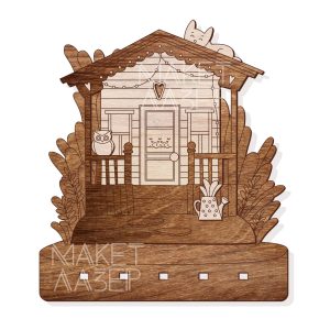 קולב עוזרת בית חרוט - בחיתוך לייזר