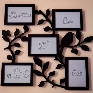 תבנית מסגרת משפחתית - בחיתוך לייזר