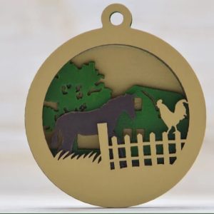 קישוט אמנות בשכבות חווה - בחיתוך לייזר