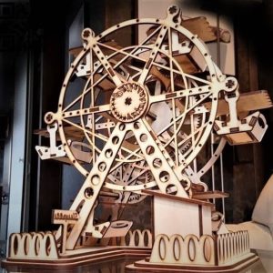 פאזל תלת מימד גלגל ענק - בחיתוך לייזר