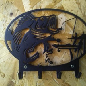 מחזיק מפתחות לדייג מתלה קרס למפתחות - בחיתוך לייזר