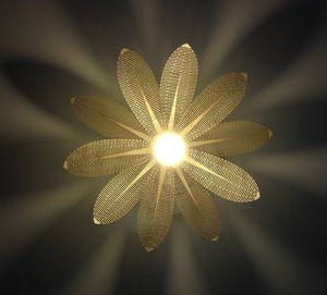 מנורת לייזר פרחים - בחיתוך לייזר