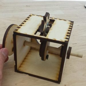 מנגנון עצירה של ז'נבה - בחיתוך לייזר