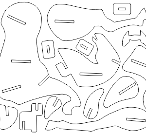 פאזל סוסים - בחיתוך לייזר