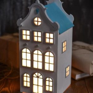 מנורת לילה בצורת בית - בחיתוך לייזר