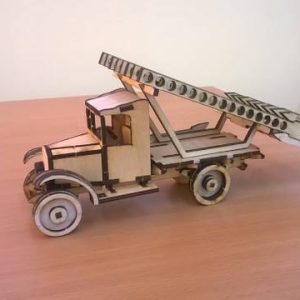 קטיושות צעצוע מעץ - בחיתוך לייזר