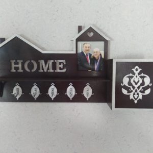 קולב מפתחות עם מסגרת תמונה - בחיתוך לייזר