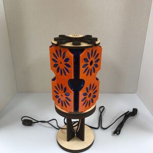 צבע מנורה עם צללים - בחיתוך לייזר