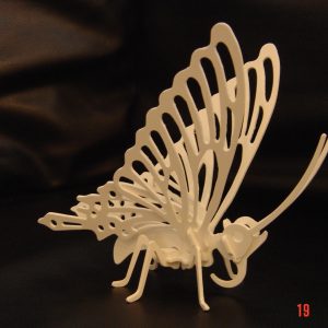 חיתוך לייזר פרפר 3D פאזל - בחיתוך לייזר