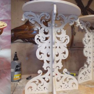 שולחן קפה לחיתוך בלייזר - בחיתוך לייזר