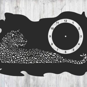 תבנית שעון נמר - בחיתוך לייזר