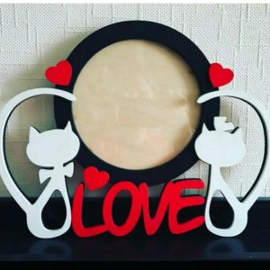 מסגרות אהבה לתמונות ולנטיין - בחיתוך לייזר