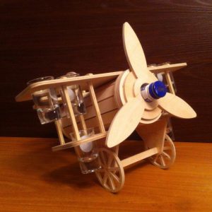 תבנית צורת מטוס מיני בר - בחיתוך לייזר