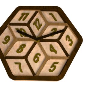 שעון מודרני - בחיתוך לייזר