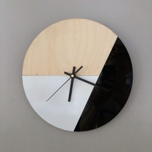 תבנית שעון מודרנית - בחיתוך לייזר