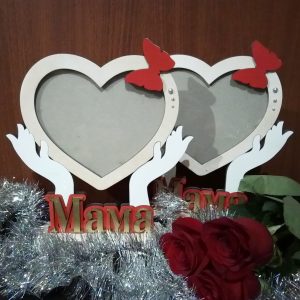 מסגרת אישית של אמא - בחיתוך לייזר