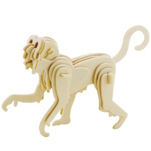 פאזל עץ קוף תלת מימד - בחיתוך לייזר