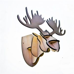 עמדת תכשיטי ראש איילים תבנית חיתוך לייזר - בחיתוך לייזר